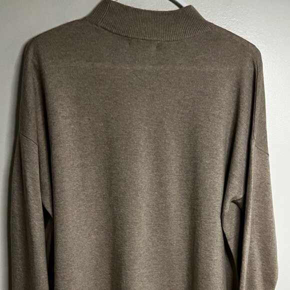 Madewell Ashbury Mock Neck Sweater Heather Hazelwood Size L - Picture 4 of 7